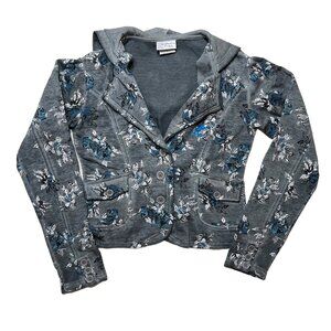 Disney Parks Floral Jacket with hood – Womens Size M